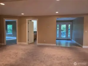 Upper level with bonus area, full hall bath, 3 bedrooms, laundry & separate entry.