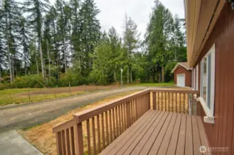 Front deck has a great view!
