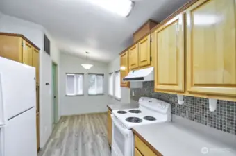 This great kitchen includes a frig, dishwasher and stove