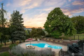 Sparkling pool ready for parties