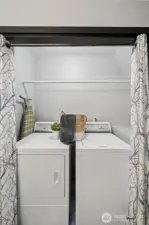 The washer and dryer are included in the purchase price of the home.