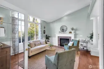 Formal design with cozy + comfortable feel.