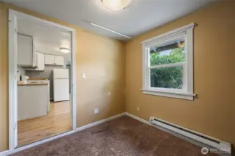 This is the office/bonus room, with window to the side/backyard, also providing a nice view.