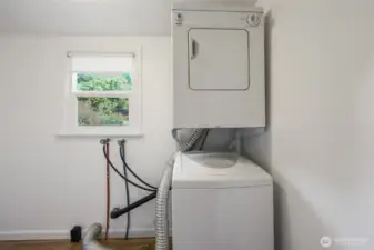 The washer and dryer stay with the house, as well!