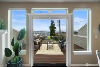 And now for the showstopper... your awesome deck with views for days!