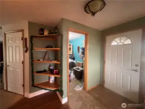 Main floor entrance and utility room