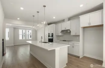 Kitchen to gathering room