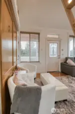 Exiting the bathroom....let's look at the loft!