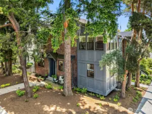 Mature trees for peaceful setting.