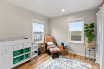 Second bedroom is spacious and bright!