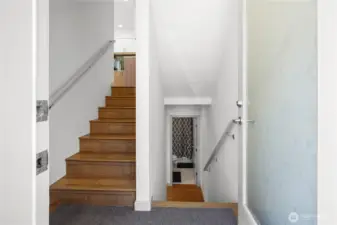 Let's go in - main living up/2 BRs/office down