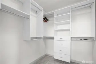 Primary walk-in closet