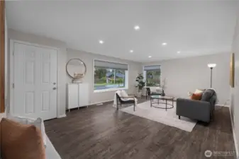 Entry and living area