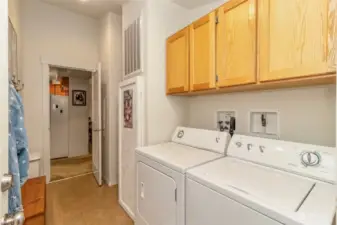 Laundry-room with access to 2 Car Garage