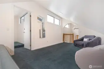 Spacious loft area