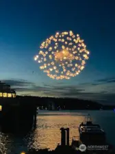 Front view seats of the fireworks!