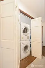 In-unit washer and dryer.