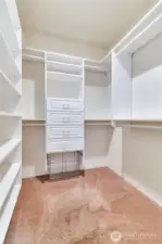 Primary Walk in Closet