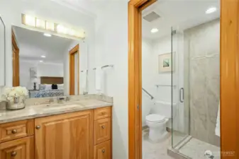 Updated Primary Bath with Heated Floors
