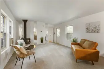 Freshly painted interior and brand-new carpet throughout.