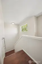 Lots of natural light in the stairway.