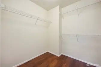 Nice size primary closet