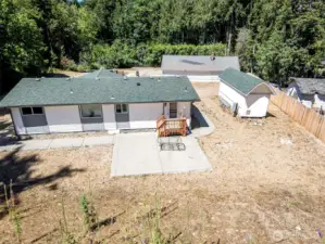 Lots of privacy in your back yard area