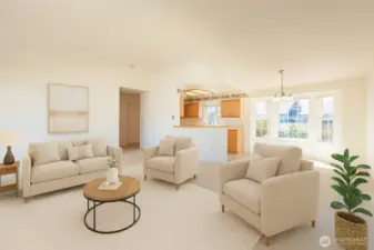 Virtually Staged Great Room