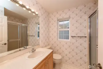 Main Bath with Shower convenient to Main Living & Bedrooms