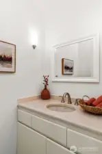 Private vanity off large upstairs secondary room bedroom