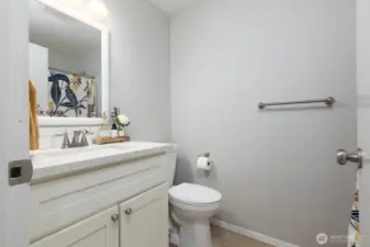 Hall full bath.