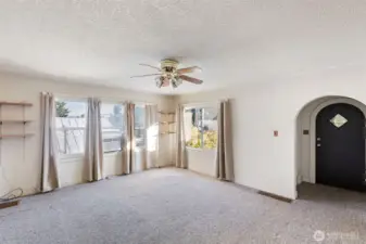 Large Living Room with windows that bring in the natural light!
