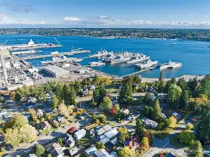 Near PSNS, bases, Seattle ferry & hwy!