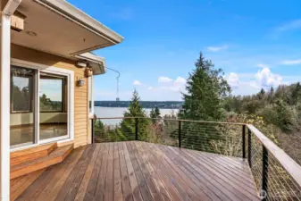 Enjoy entertaining on the large deck with great views.
