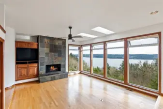 Another look from the great room and wall-to-wall windows.