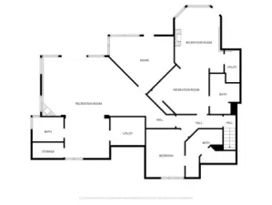 Lower-level floor plan.