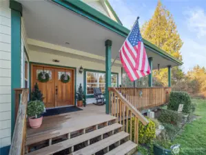 Wrap-Around Trex porch.