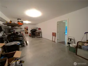 Downstairs storage room.