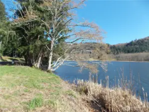 Fish from the banks, or walk the trails behind the pond.