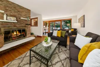 Space extends to dining area