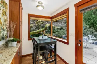 Coffee nook! Opens to deck.