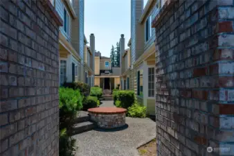 Courtyard entry view