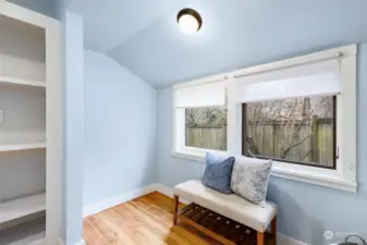 Sitting area in the main floor bedroom.