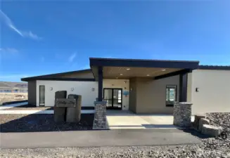 Entrance to the clubhouse