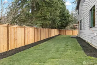 Fully Fenced Backyard