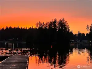 Sunset from the park - 2 minute walk!