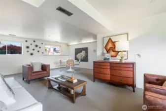 Spacious lower level living space