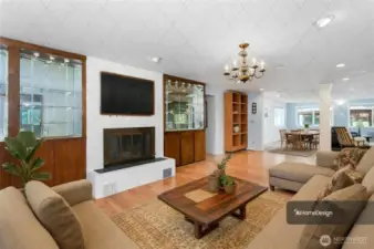 Spacious living room  (virtually staged)