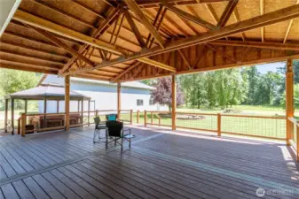 Covered deck off of TV Area