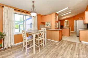 Dining room off kitchen.